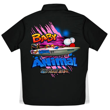 Baby Animal Ski Race Team Men's Polo